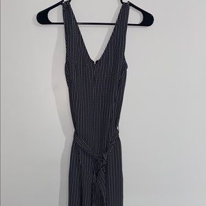 NWT Max Studio ~ Black/White Patterned Jumpsuit S